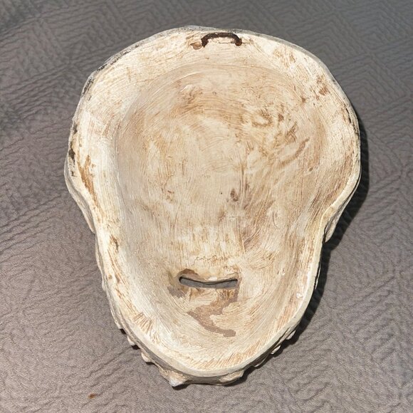 Satyr Mask Relief Wall Hanging Sculpture Handmade Plaster Artifact - Picture 8 of 11